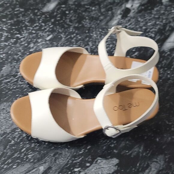 BRAND NEW ME TOO  WOMEN'S FAUX LEATHER HEEL SANDALS   - Picture 7 of 16